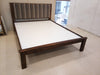 RIMON Queen Teakwood - Upholstered (Walnut Finish)