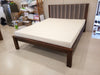 RIMON Queen Teakwood - Upholstered (Walnut Finish)