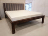 RIMON Queen Teakwood - Upholstered (Walnut Finish)