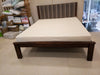 RIMON Queen Teakwood - Upholstered (Walnut Finish)