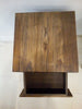 Peony (Walnut) Teakwood Bedside Table with Drawer