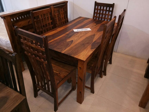 Scoria-L(5x3) with Aplite Chairs Set in Sapeli Finish